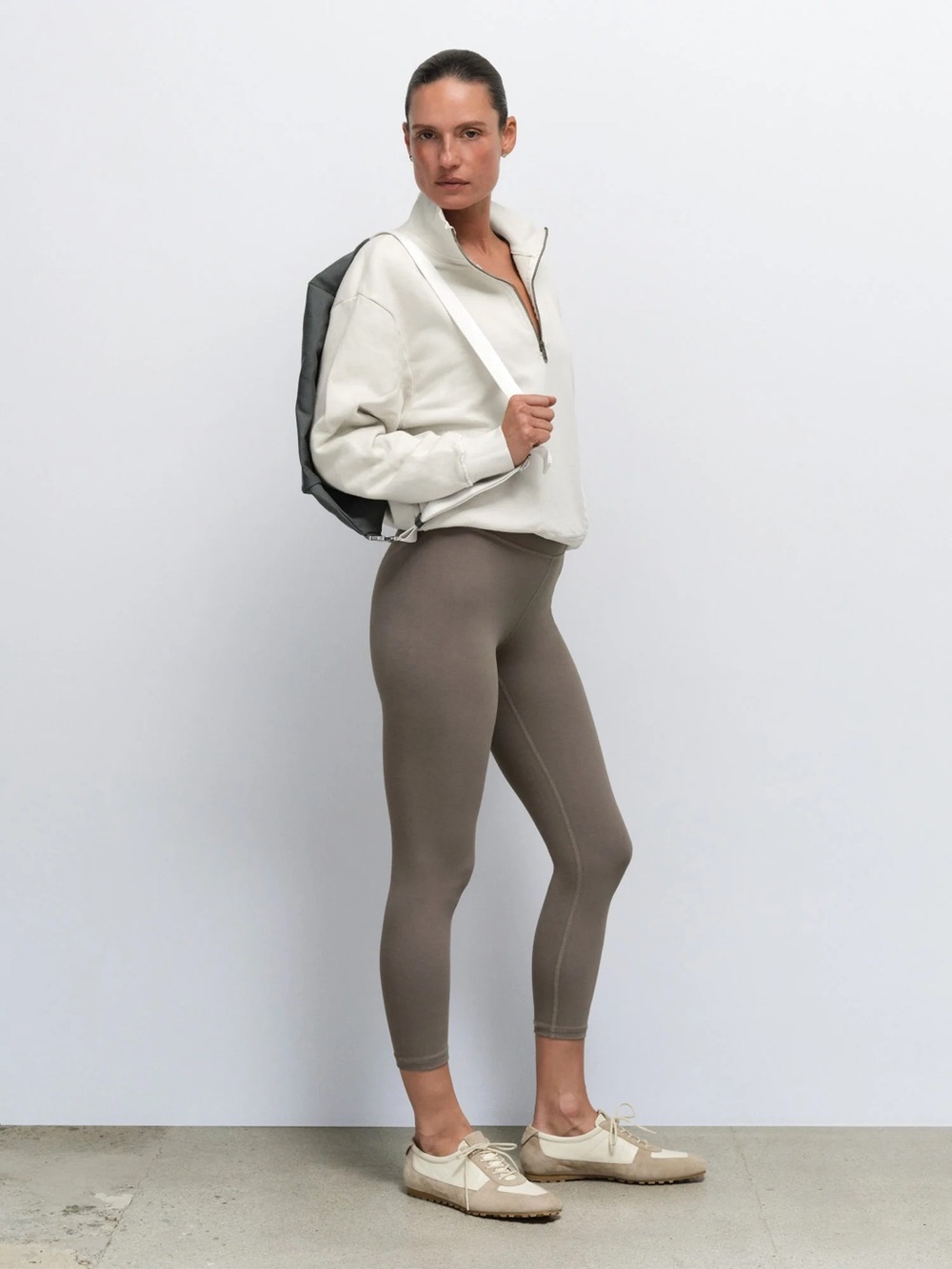 Mate the Label Midi Legging in Pebble